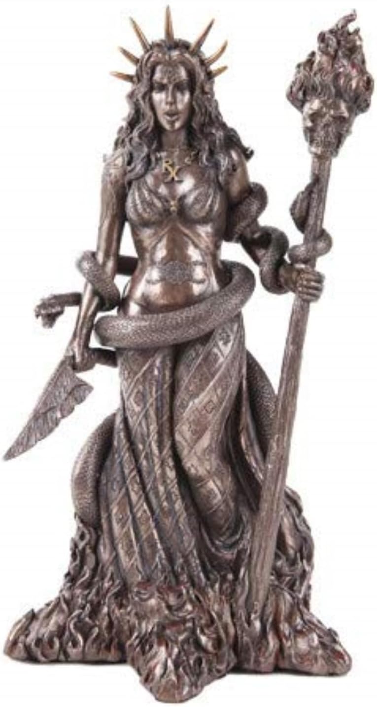 Pacific Giftware Greek Witchcraft Pagan Hecate Statue Bronze Patina