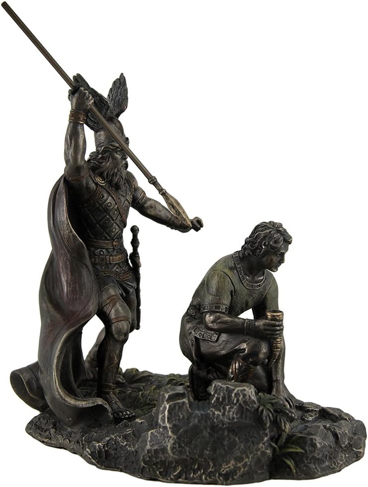 Veronese Design Nibelungenlied Siegfried's Tod Hagen Killing Siegfried Bronze Finish Statue