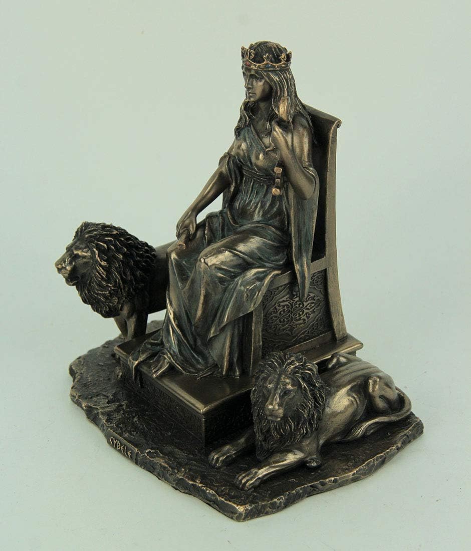 Veronese Design Cybele Ancient Greek Mother Goddess Bronze Finished Statue