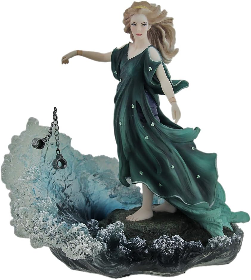 Veronese Design Dechainee By Melanie Delon Rebellious Woman In Green Statue