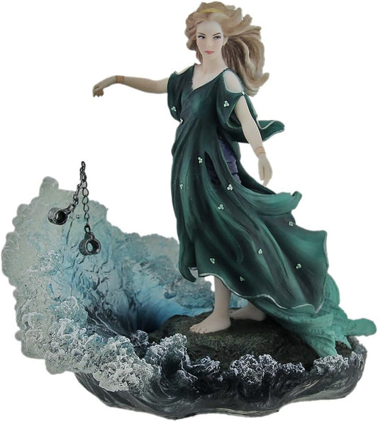 Veronese Design Dechainee By Melanie Delon Rebellious Woman In Green Statue