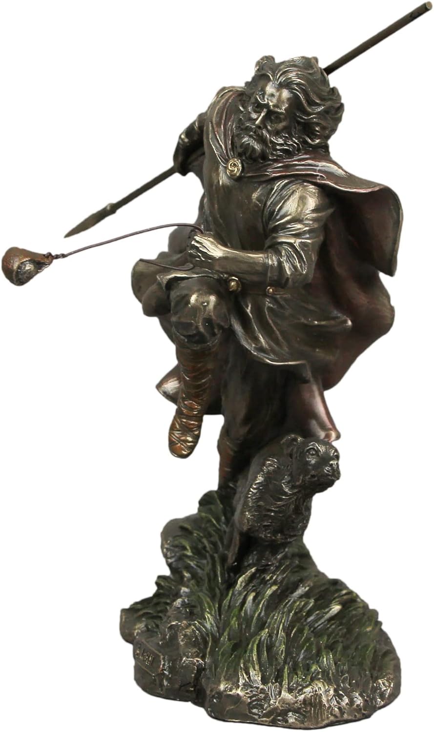 Veronese Design Lugh Irish God Of the Sun and Thunderstorms Bronze Finished Statue 8.5 Inches High