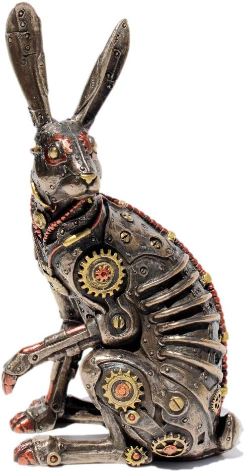 VERONESE Steampunk Rabbit Cold Cast Bronze Statue