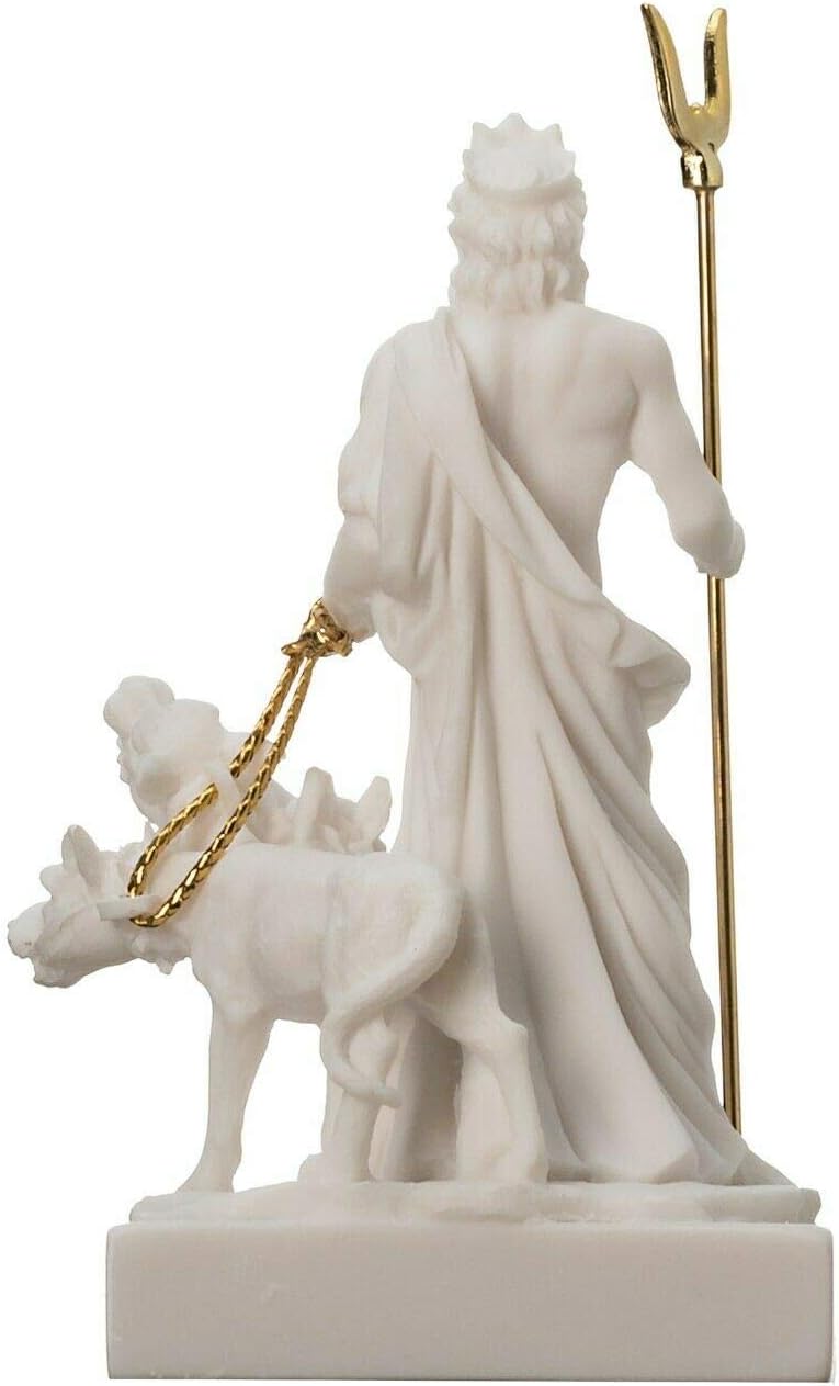 Pluto Hades Lord of The Underworld Greek Statue Dead Figurine Museum 5.1"