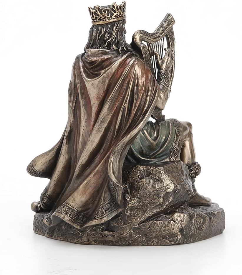 7 1/4" Tall Celtic God Dagda Druid King of Tuatha De Danann Cold Cast Bronzed Resin Sculpture