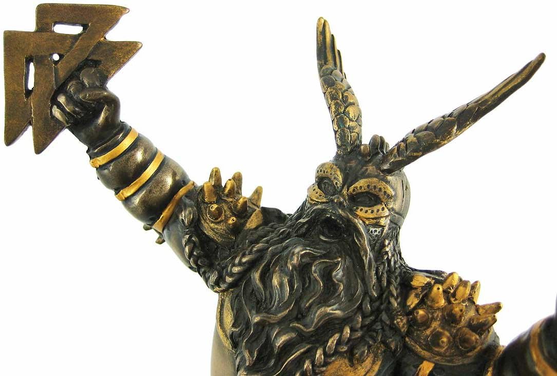 Pacific Giftware Norse God Odin Bronze Finish Statue Pagan Viking