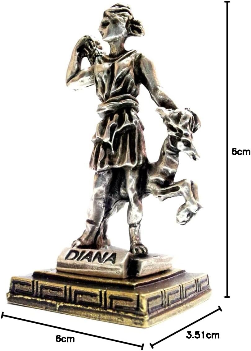 IconsGr Ancient Greek Zamac Miniature Statue of Diana (1558-silver)