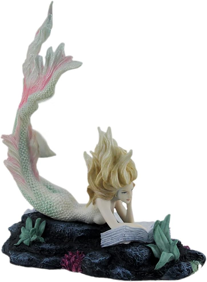 Veronese Design Lost Books By Tiffany Toland-Scott Reading Mermaid Statue