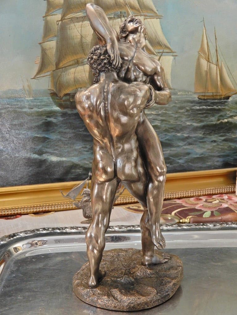 Veronese Hercules fighting Antaeus in a wrestling match 27 cm