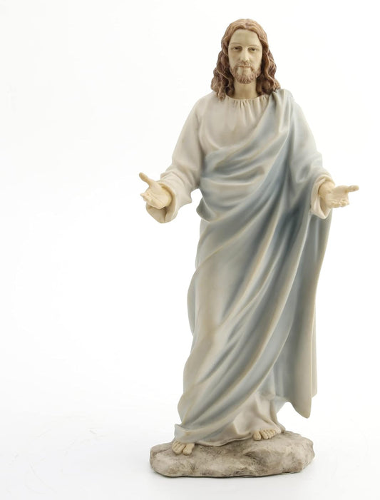 Veronese Design Wu Jesus Christus segnet Statue wirkliche Bronzepulver gegossen Statue Skulptur 12"