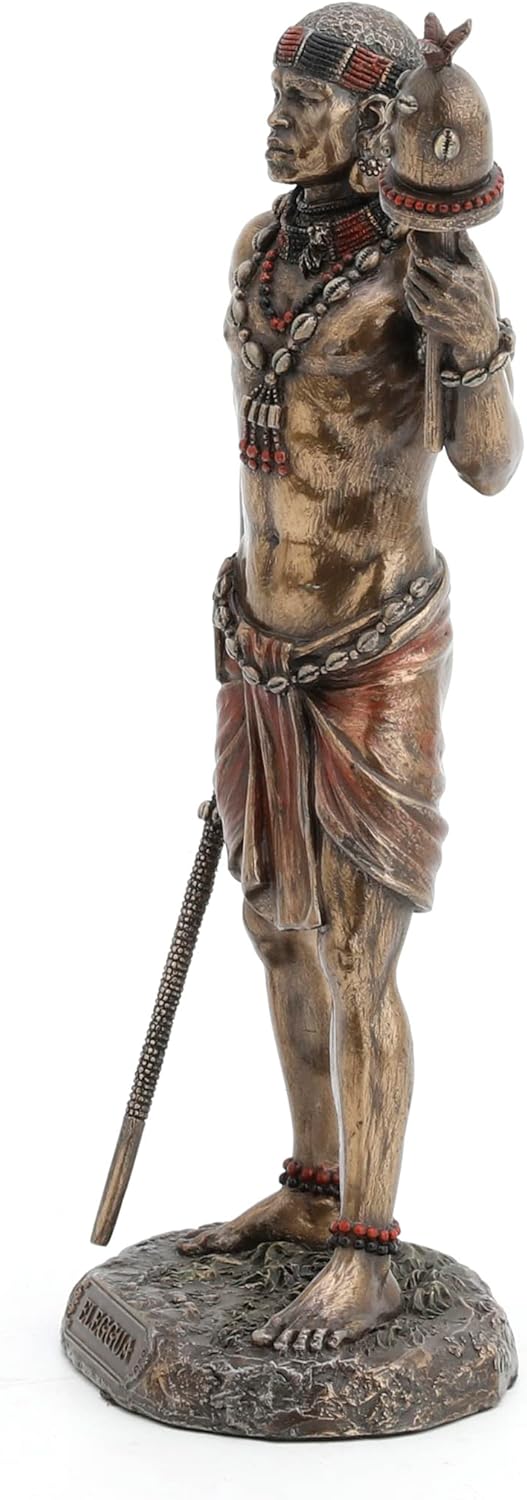 Bronze Finish Elegua African God Orisha Statue Santeria Yoruba Ellugua Ellegua