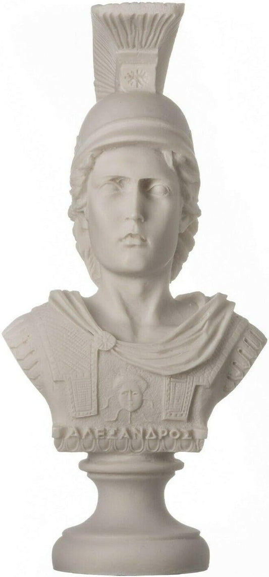 Alexander The Great of Macedonia with Helmet Bust Greek Statue Figure 7.48"