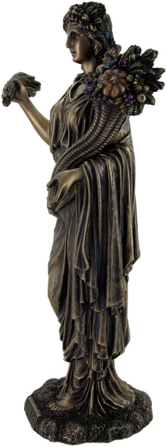 Veronese Design 12 Inch Demeter Greek Goddess of The Harvest Cold Cast Resin Bronze Finished Statue Symbolic Homage to The Cycle of Life and Abundance