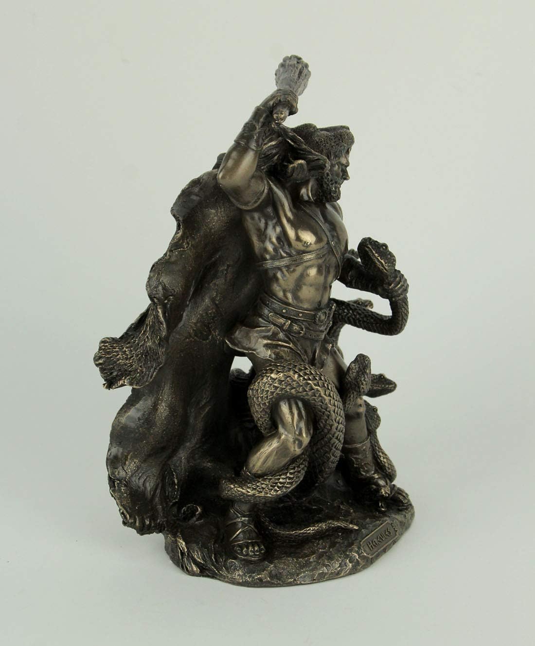 Veronese Design Bronze Finish Hercules Second Labor Slaying of Hydra Statue