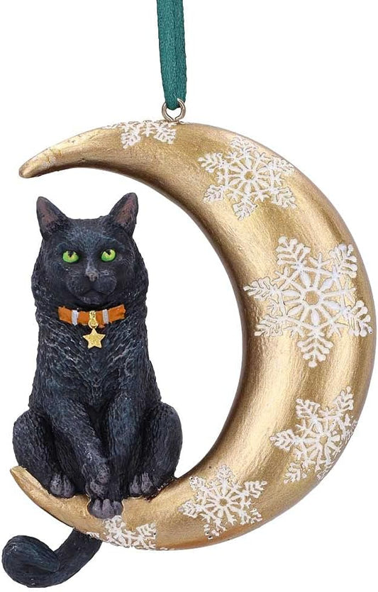 Witch's Apprentice by Lisa Parker Black Cat and Crystal Ball Statue