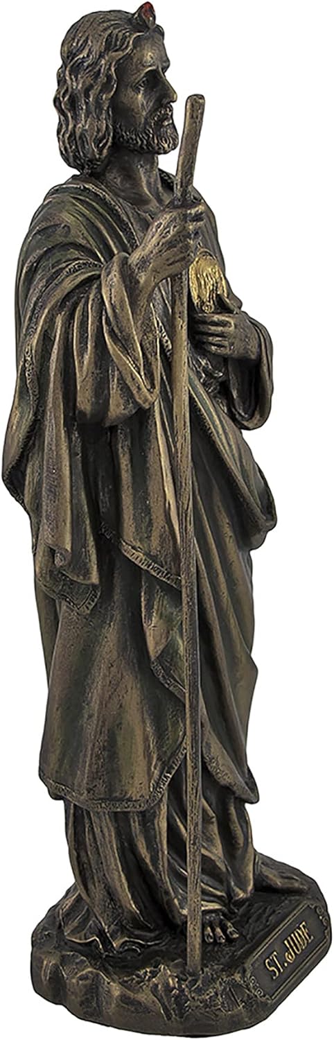 Veronese Bronzed St. Jude Statue 8 In.