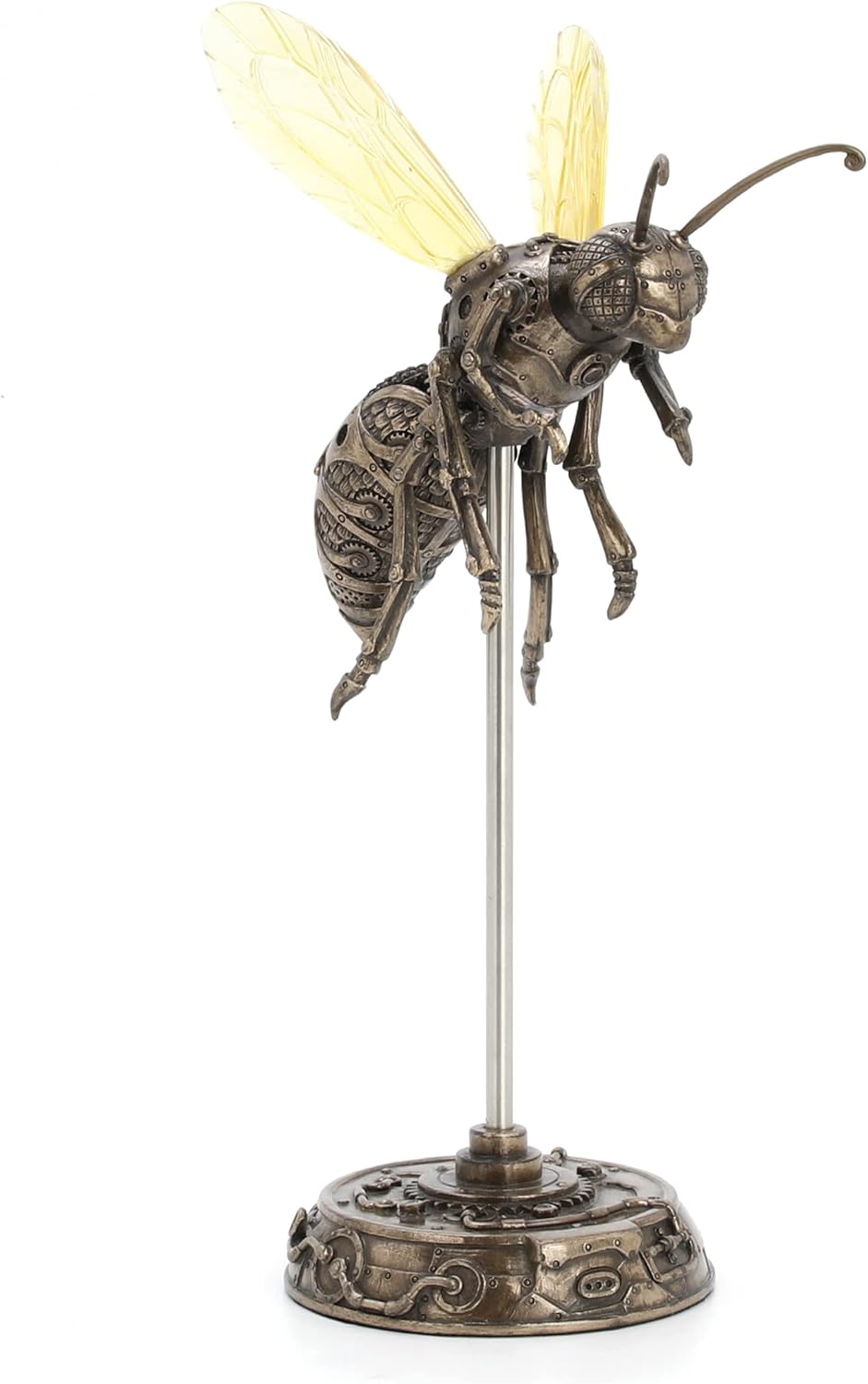 Veronese Design Bronze Finish Steampunk Hornet Specimen on Museum Mount Statue 10.5 Inches High