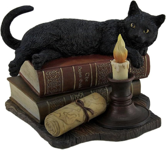 Veronese Design The Witching Hour Black Cat Sculpture