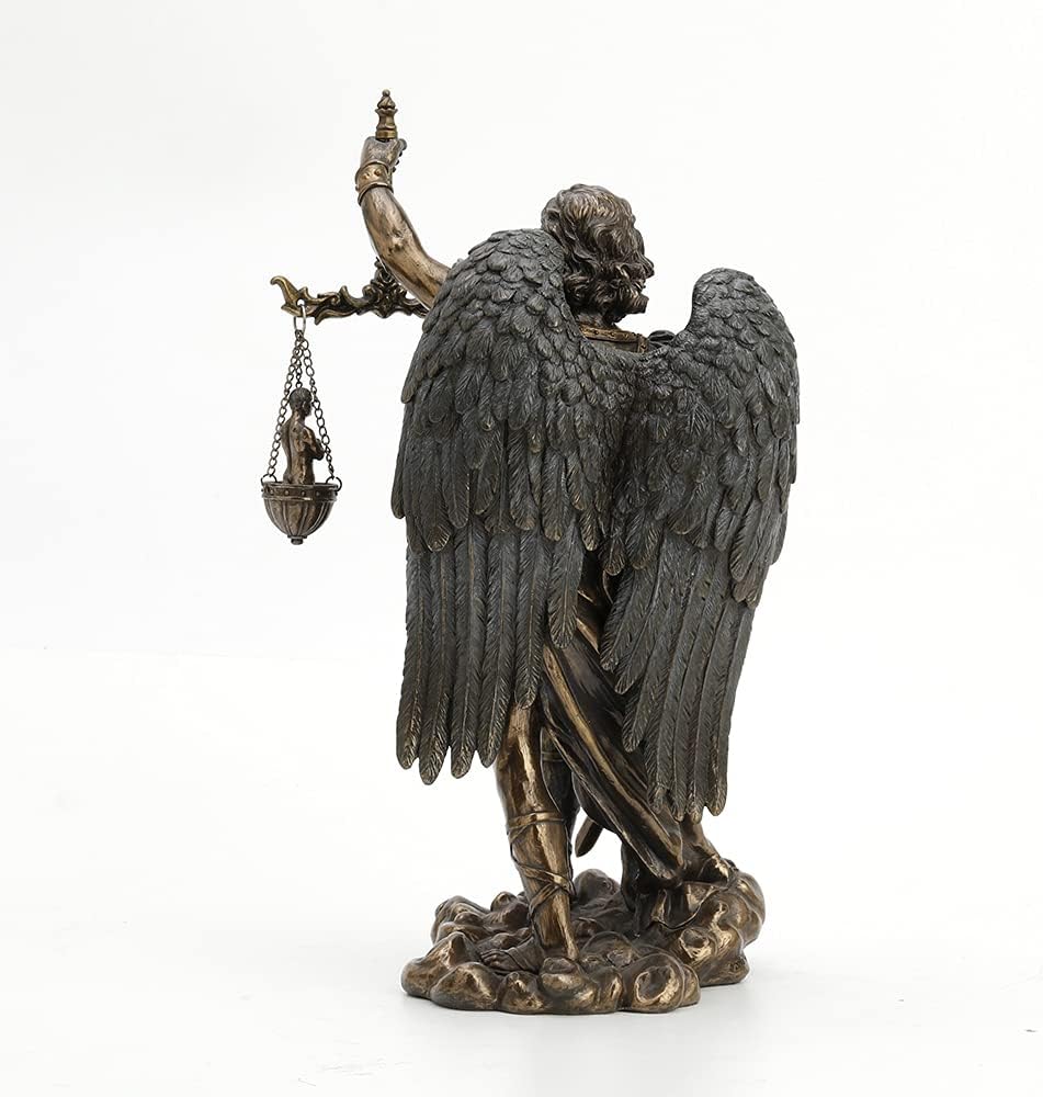 St. Michael Weighing Souls Statue Figure Saint Angel