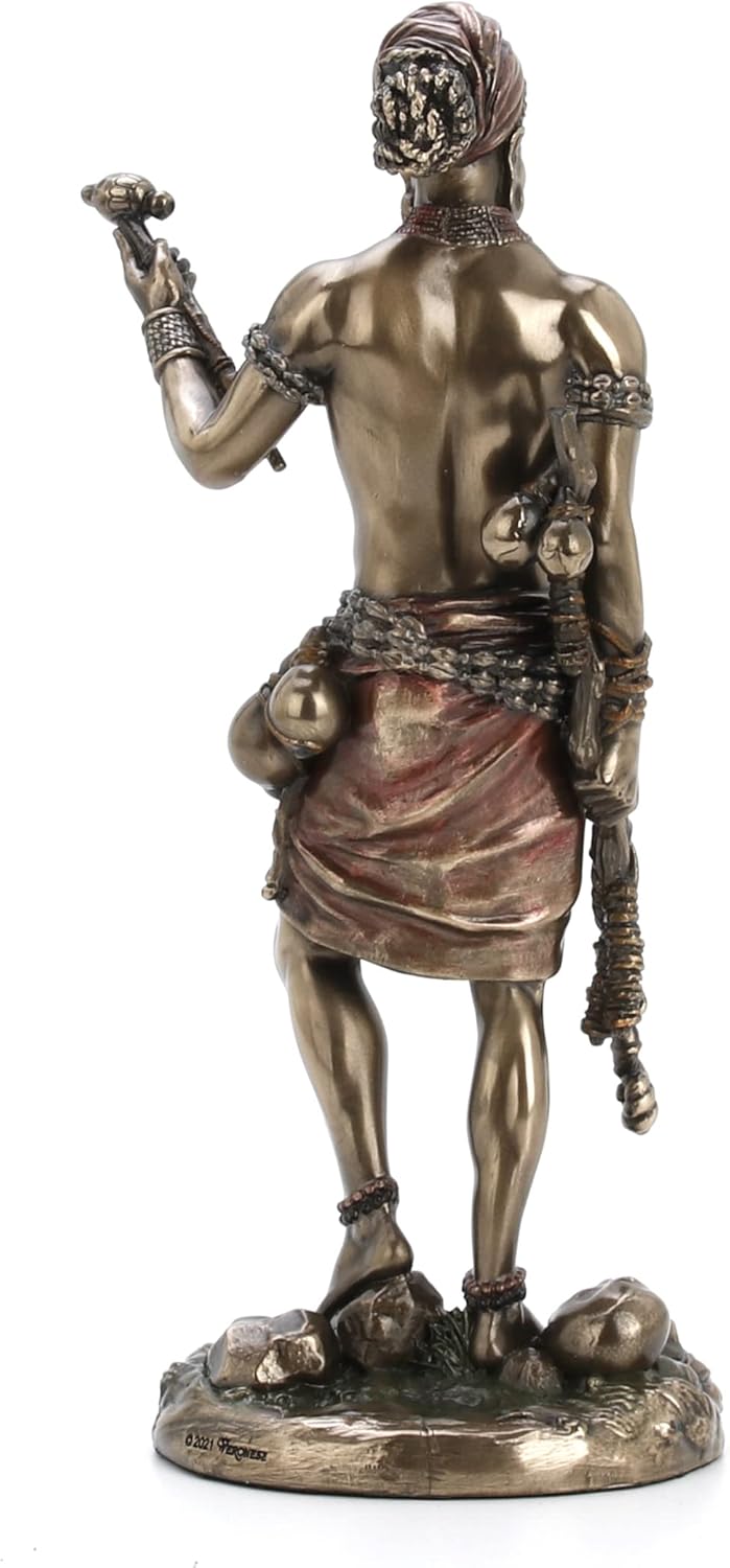 Veronese Design 8.5" Eshu The Divine Trickster God of The Yoruba Cold Cast Resin Antique Bronze Finish Statue