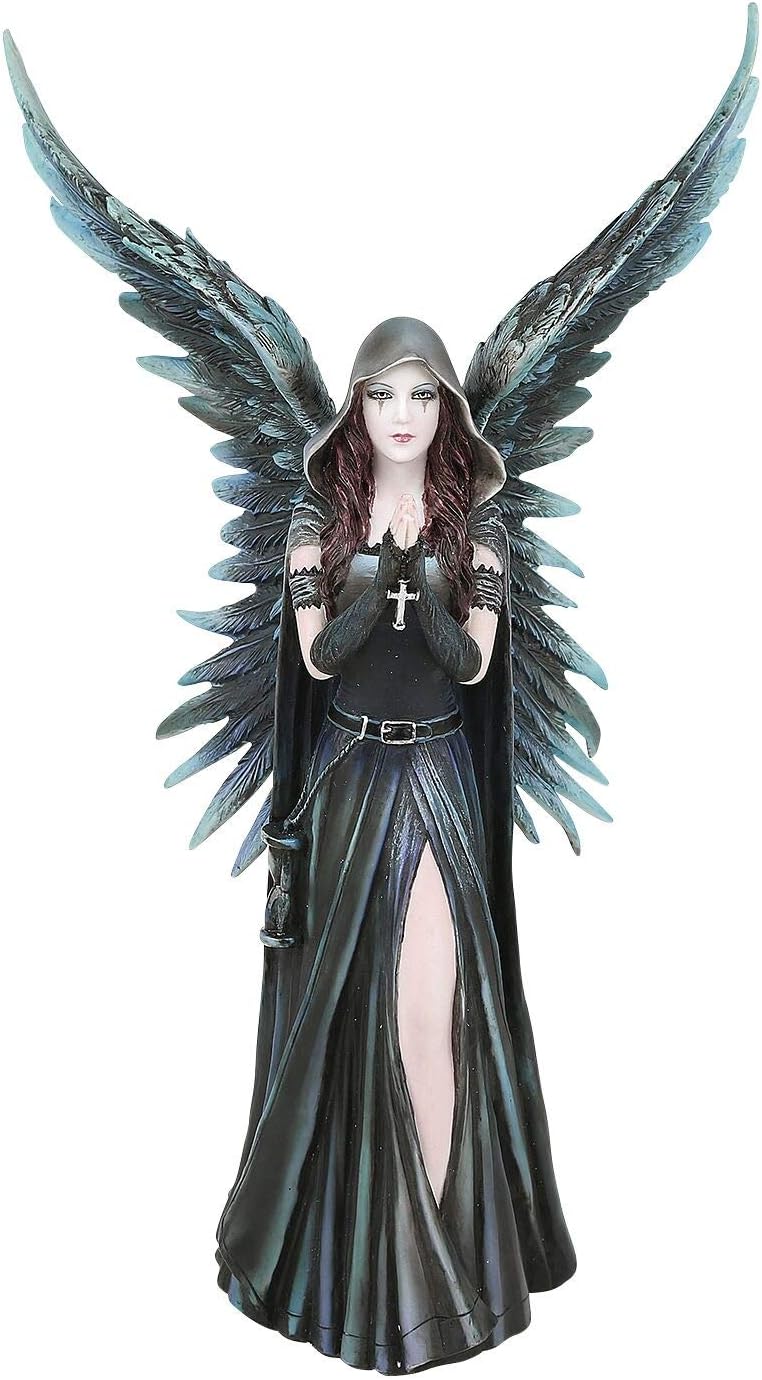 Anne Stokes `Soul Mates` Gothic Female and Dragon Statue