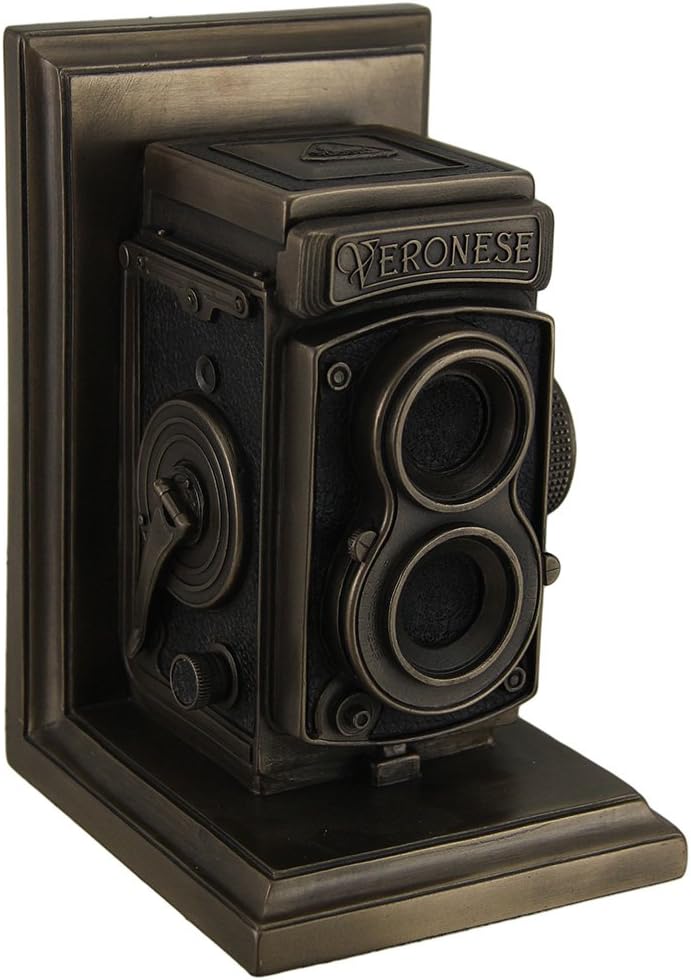 Veronese Design Bookend Decor, Bronze Finish Resin Single Statue