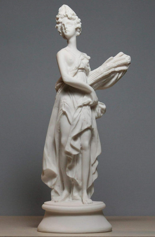 Demeter Ceres Greek Roman Goddess Mother of Nature Handmade Statue Sculpture