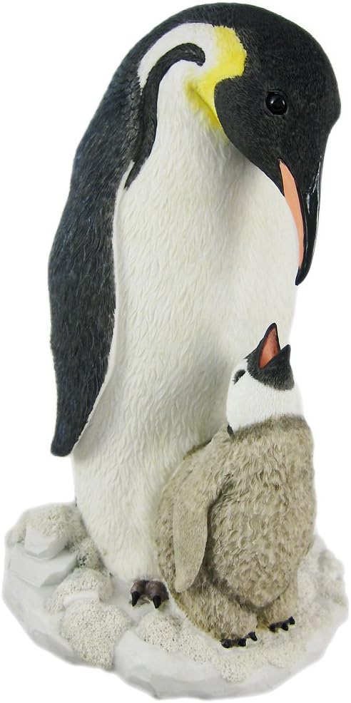Mother And Child Penguin Statue Baby Chick