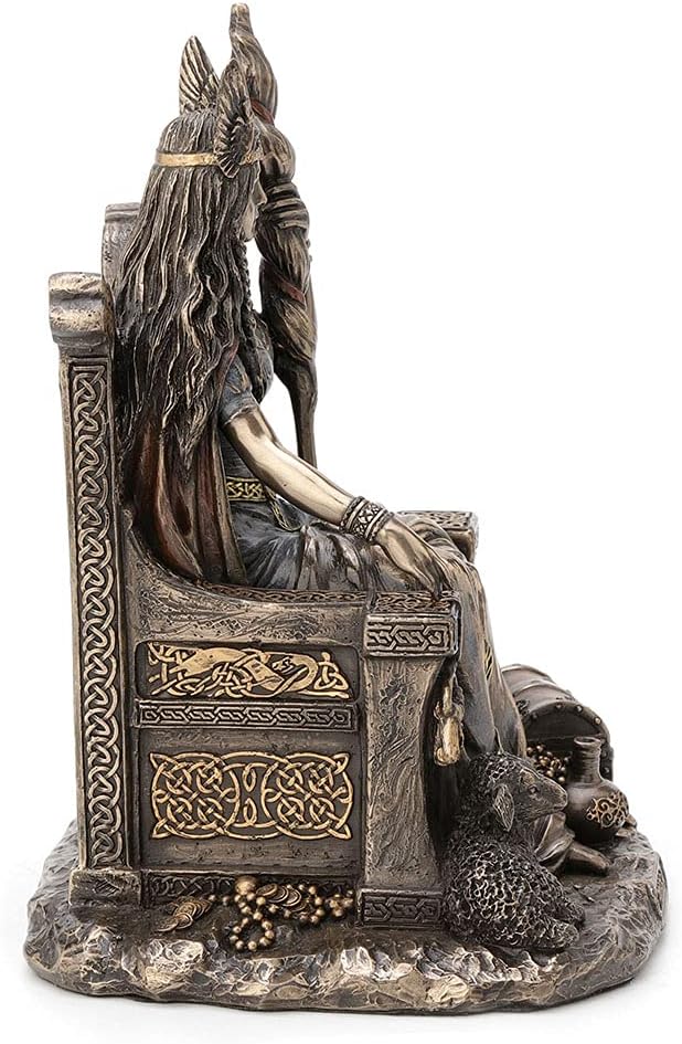 Veronese Design Norse Goddess Frigga Love and Marriage Gifts for Women Statue Cold Cast Resin Antique Bronze Finish Home Decor Sculpture