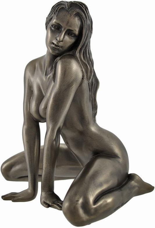 Veronese Things2Die4 Bronzed Nude Female Statue Symmetrical Pose