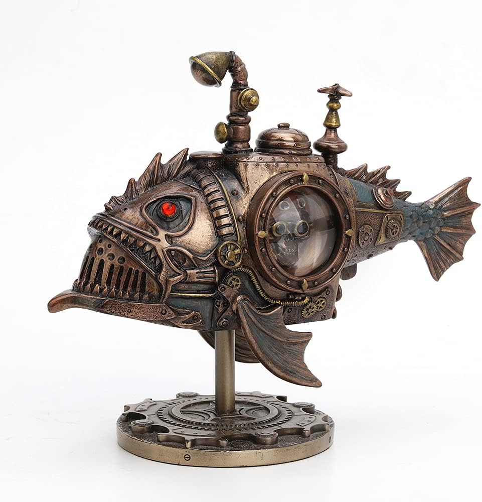 Veronese Design Hand Painted Steampunk Submarine Sci-fi Fantasy Statue