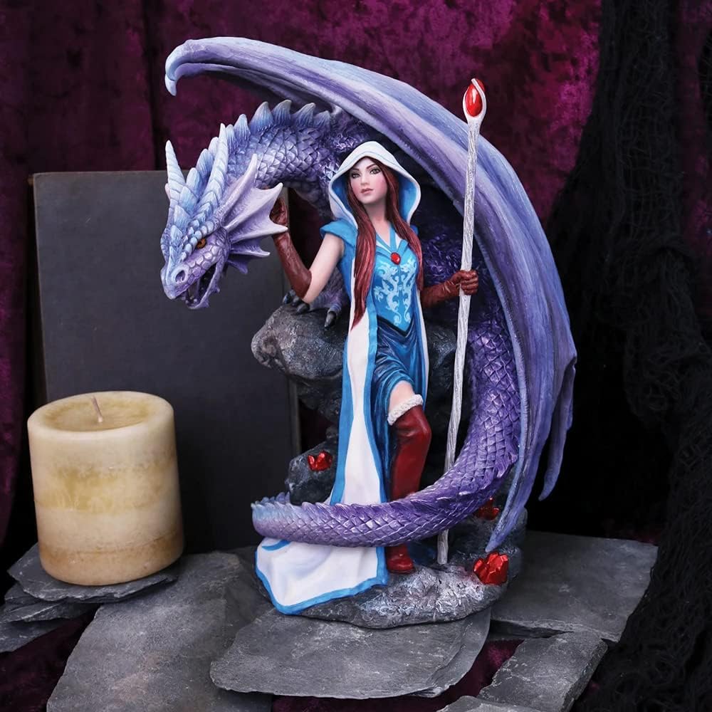 Nemesis Now Dragon Mage Anne Stokes Figurine 30cm Purple