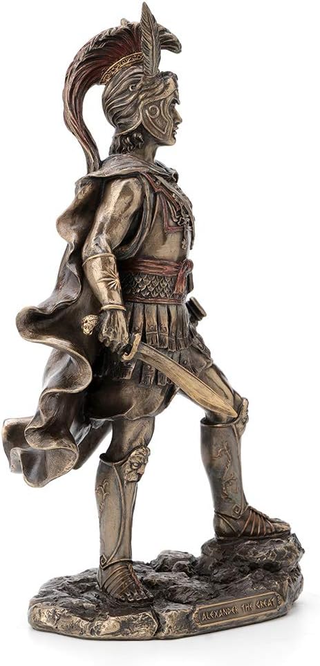Veronese Design 12 Inch Alexander The Great Antique Bronze Finish Greek Roman Warrior Statue