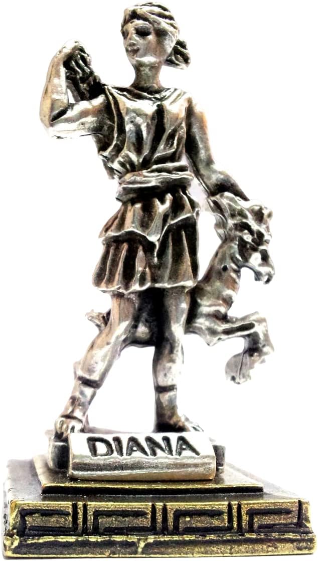 IconsGr Ancient Greek Zamac Miniature Statue of Diana (1558-silver)