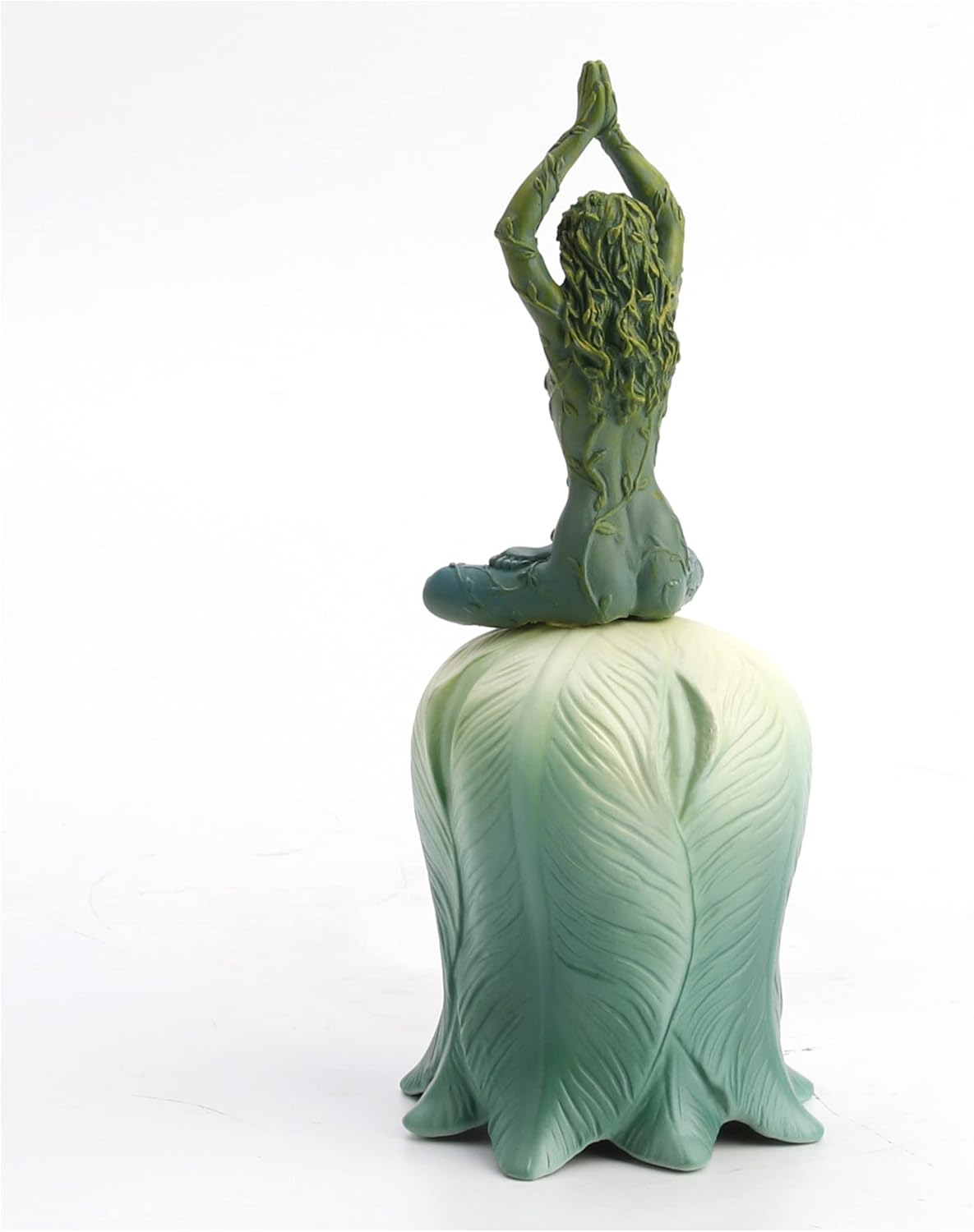 Veronese Design 6 3/4" Mother Earth Gaia Arms Raised Meditation Flower Hand Bell Resin Figurine
