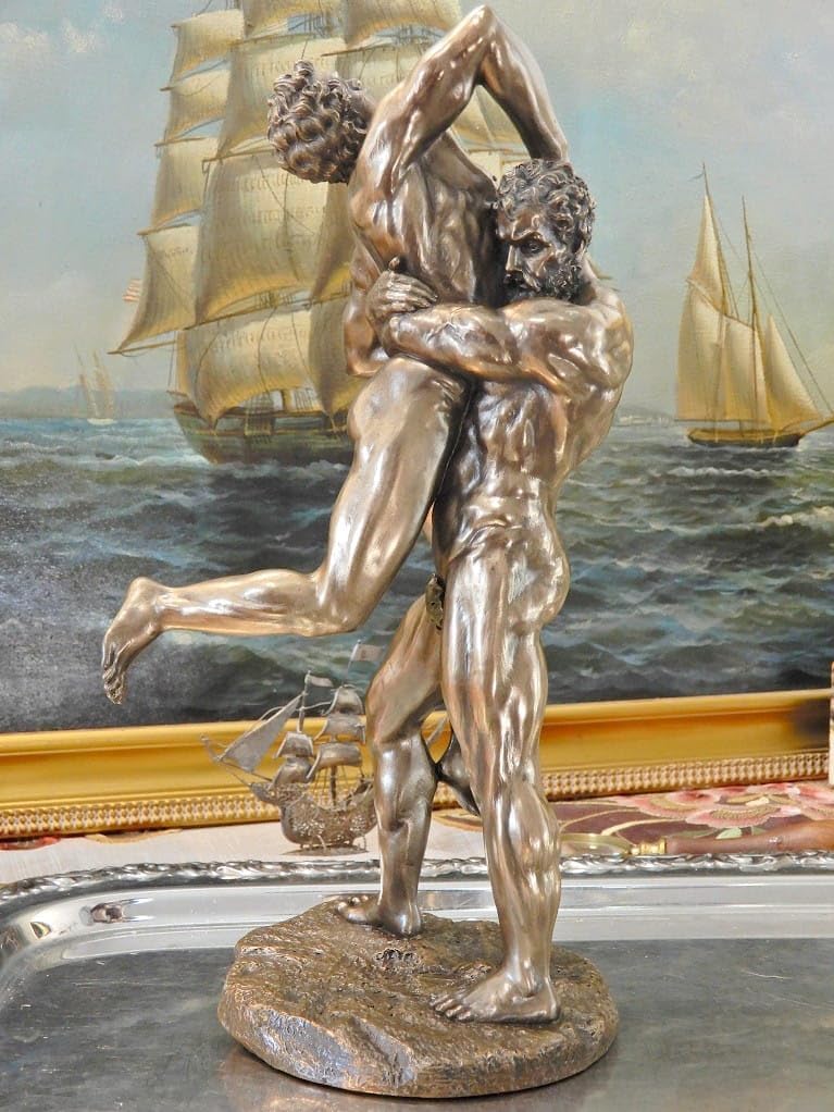 Veronese Hercules fighting Antaeus in a wrestling match 27 cm