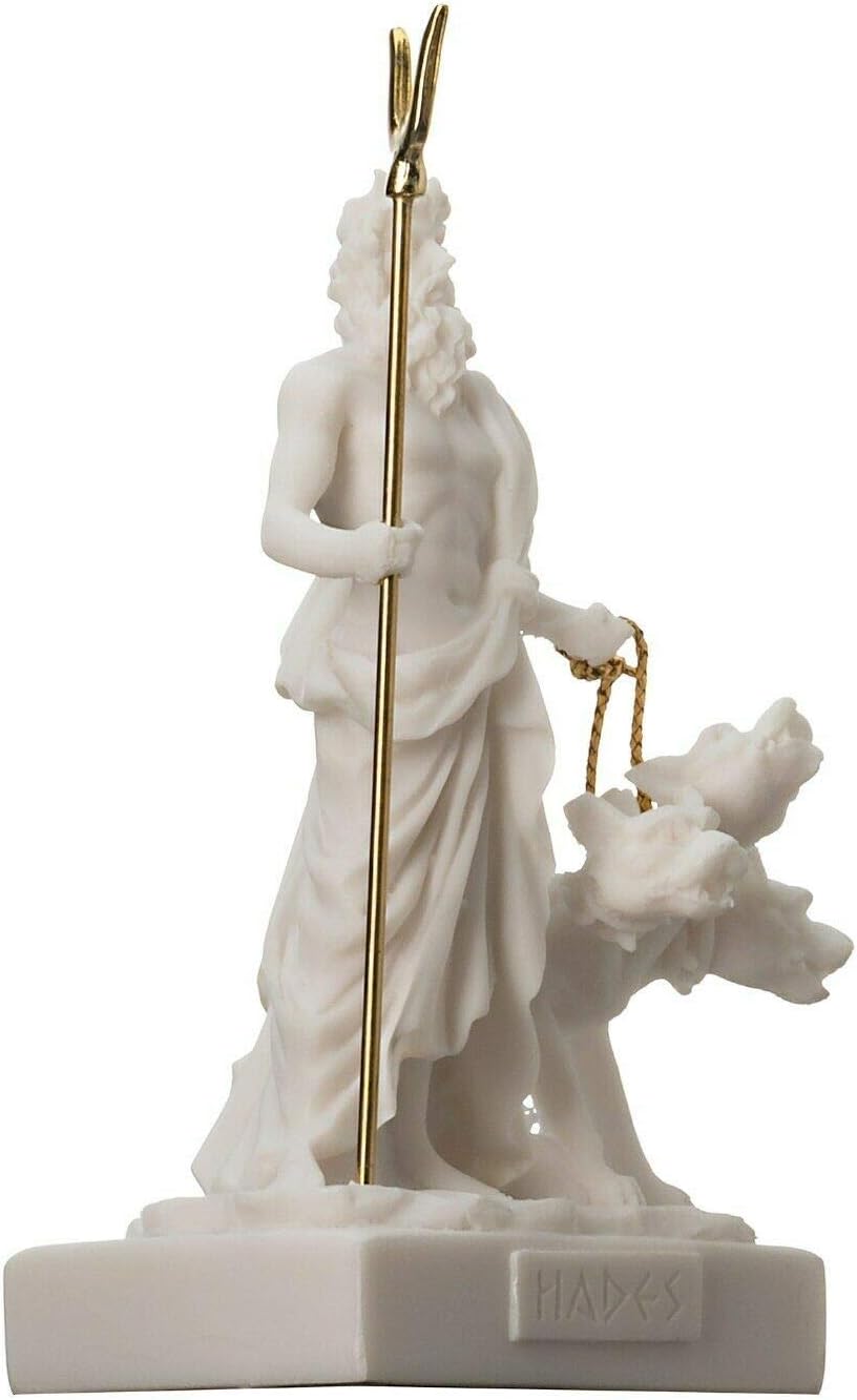 Pluto Hades Lord of The Underworld Greek Statue Dead Figurine Museum 5.1"