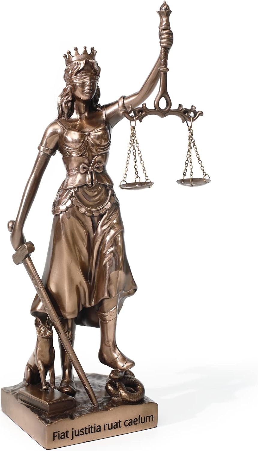 The Lady Justice Statue - Greek Roman Goddess of Justice 12.9inch Museum Grade Collectible Figurine
