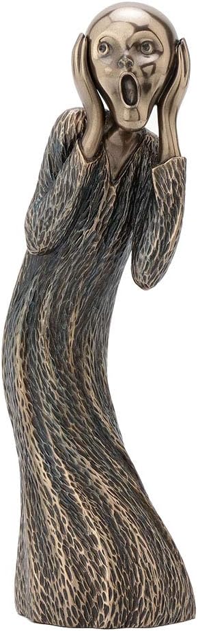 Veronese Design 8 Inch Edvard Munch The Scream Antique Bronze Finish Sculpture Art Figurine