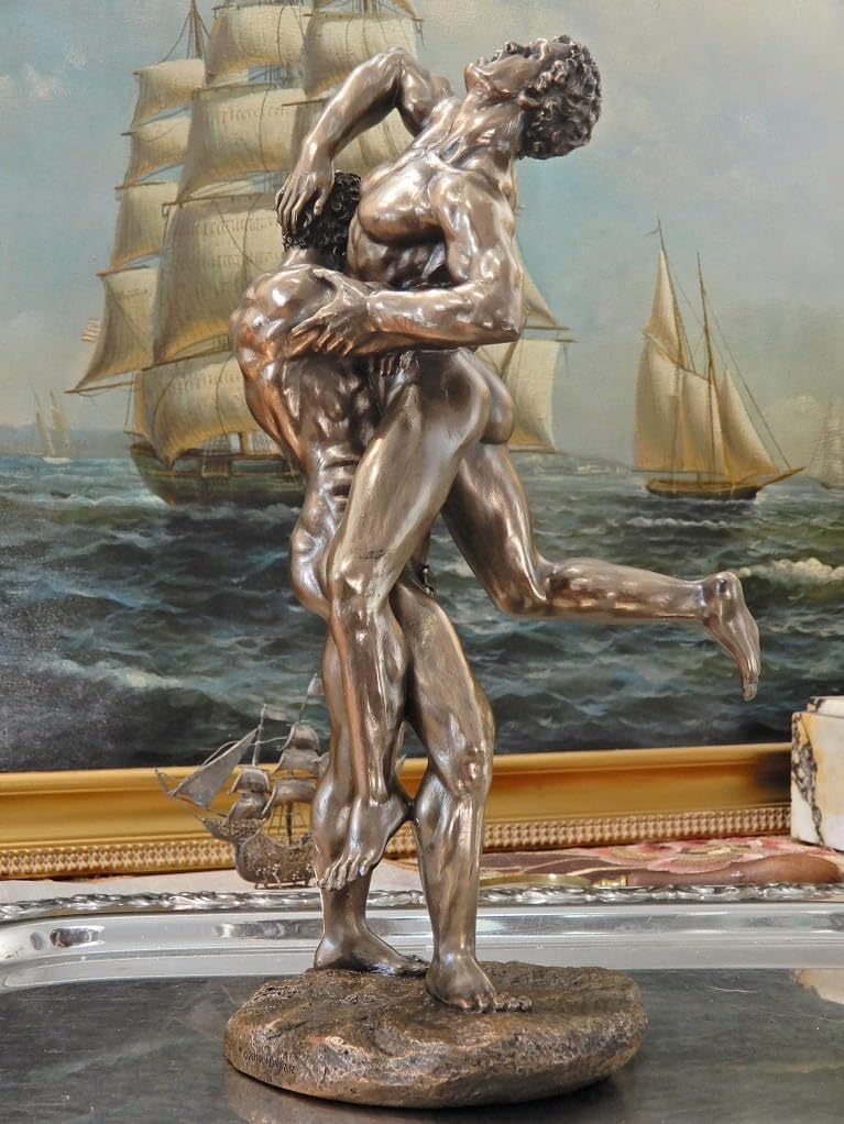 Veronese Hercules fighting Antaeus in a wrestling match 27 cm