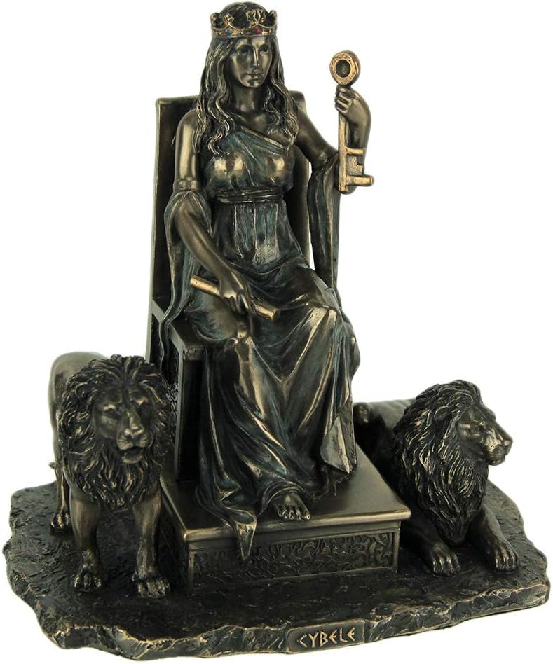 Veronese Design Cybele Ancient Greek Mother Goddess Bronze Finished Statue