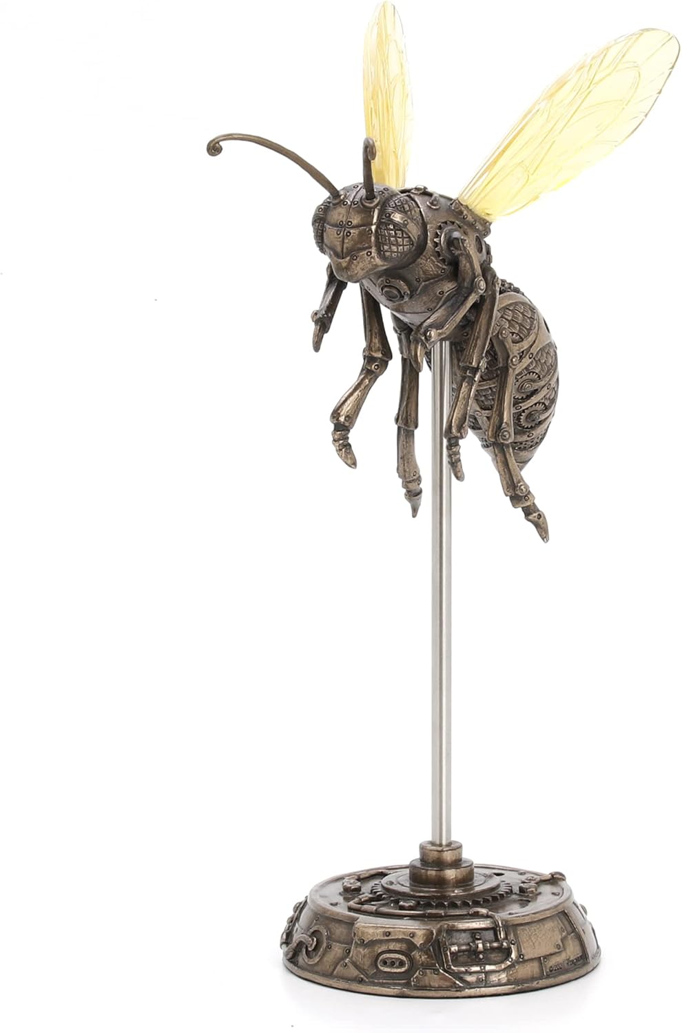 Veronese Design Bronze Finish Steampunk Hornet Specimen on Museum Mount Statue 10.5 Inches High