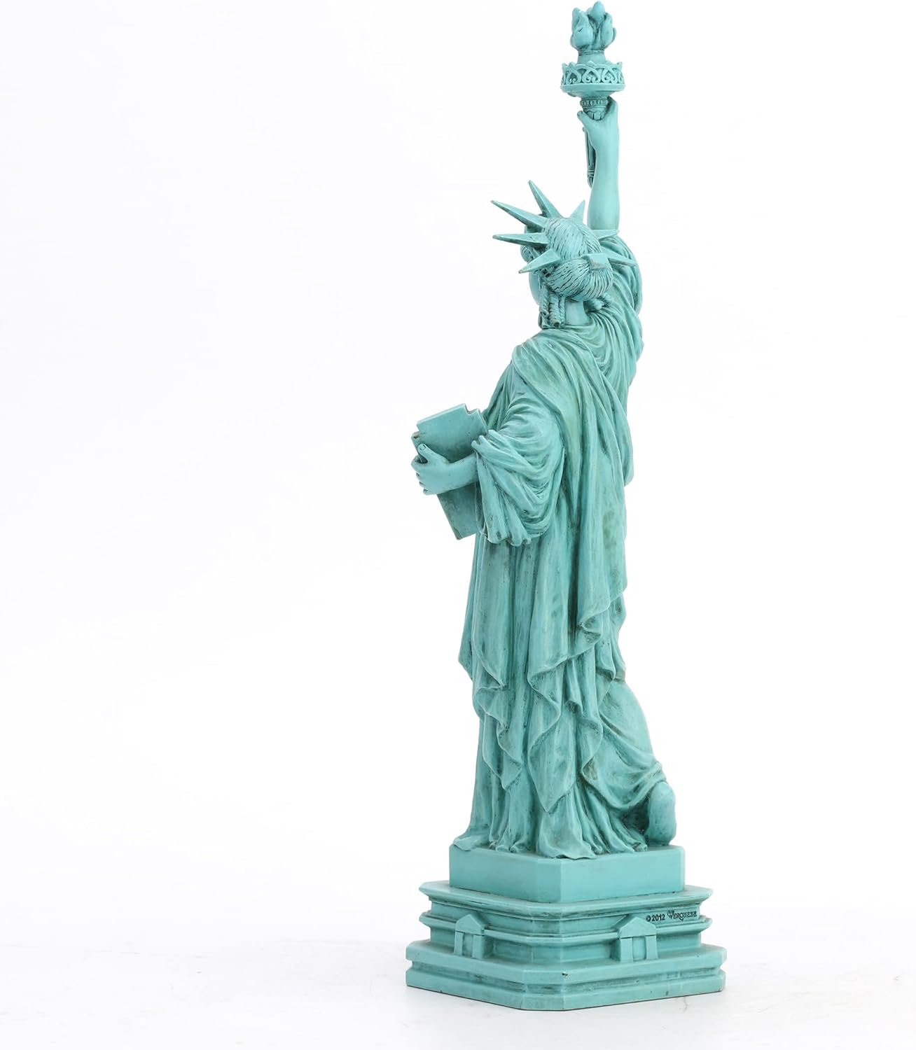 Veronese Design 12 3/8 Inch Statue of Liberty Resin Sculpture Handpainted Finish