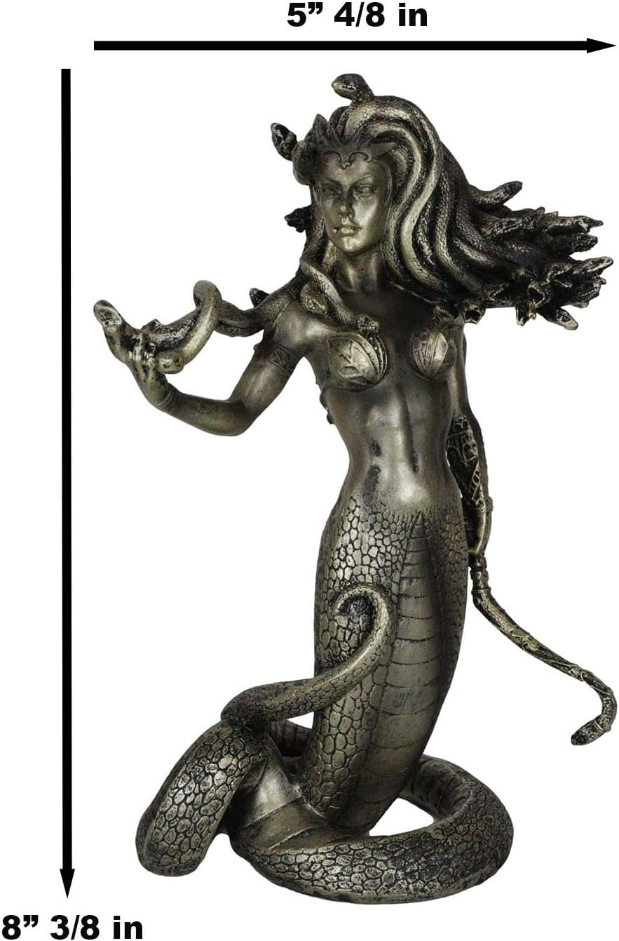 Ebros Greek Mythology The Seductive Spell Of Medusa Statue 20cm Tall Temptation Of The Demonic Goddess Medusa Gorgonic Sister Figurine