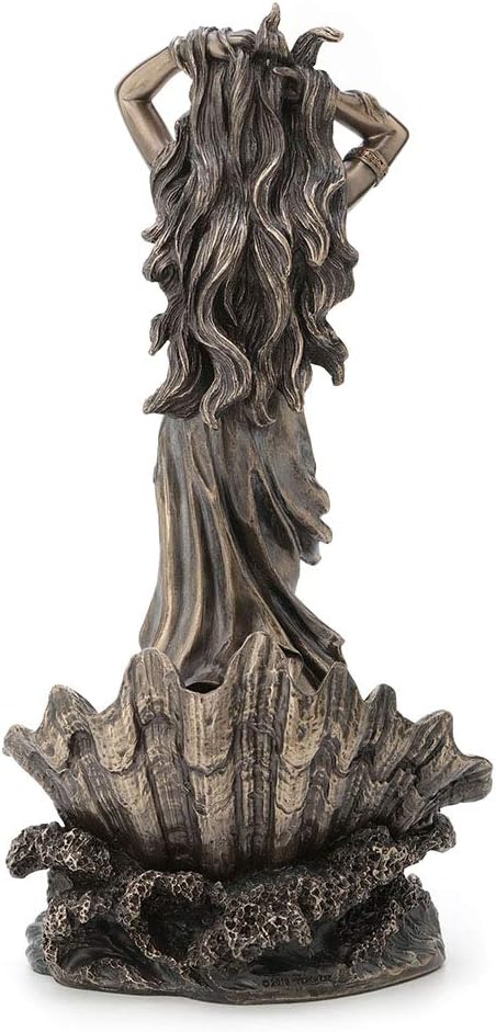 Veronese Design 11.5 Inch Aphrodite Rising from The Sea Greek Roman Goddess Antique Bronze Finish Statue