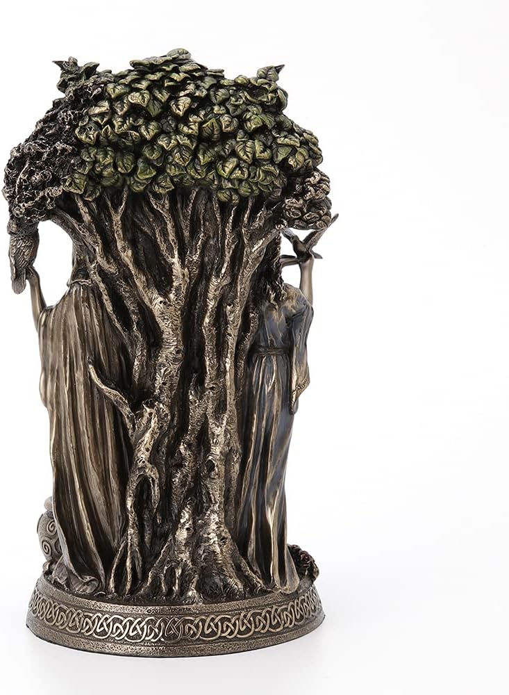 Veronese Design Danu Irish Triple Goddess of the Tuatha De Danann Bronze Finish Statue