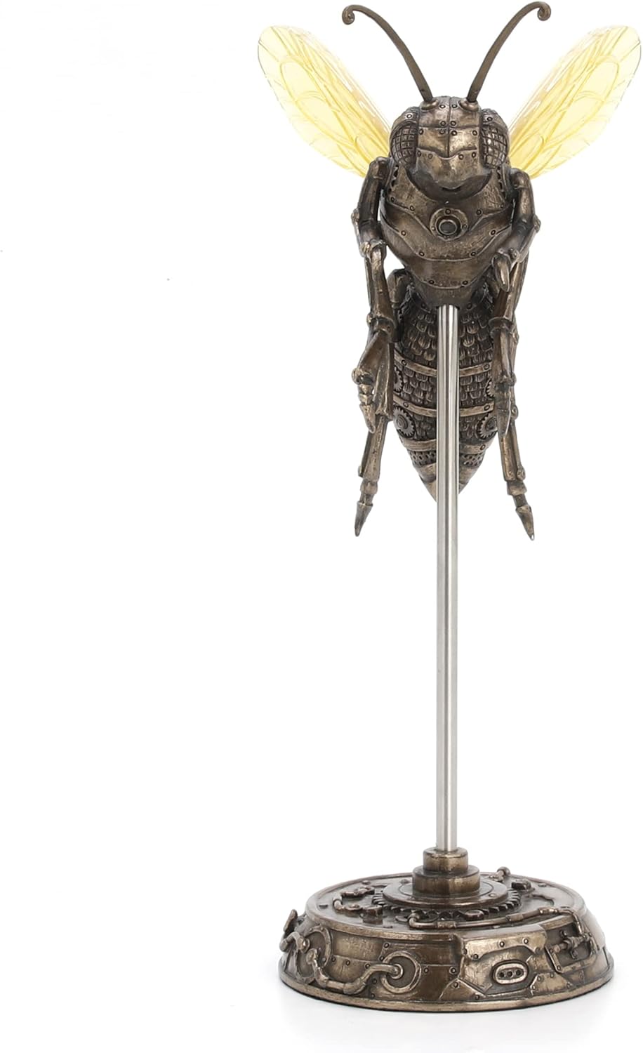 Veronese Design Bronze Finish Steampunk Hornet Specimen on Museum Mount Statue 10.5 Inches High