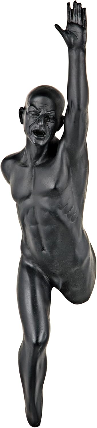 Design Toscano Facing the Future Nude Male Wall Sculpture