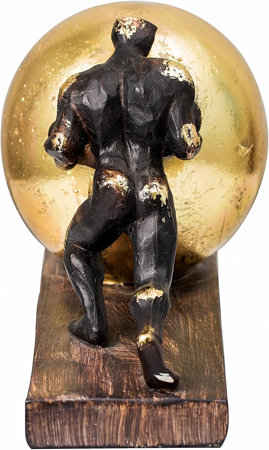 Lukitas Sisyphus Sculpture Home Decor, Struggler Statue, Sportsman Figurine Ornament for Office Living Room, Resin L8.5''
