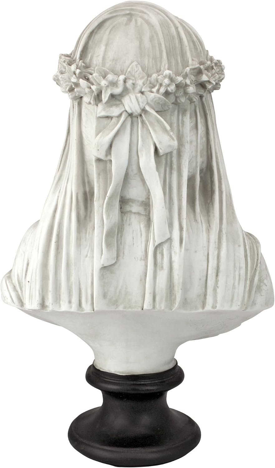 Design Toscano NG31524 the Veiled Maiden Sculptural Bust,White,15D x 23W x 35.5H centimetres